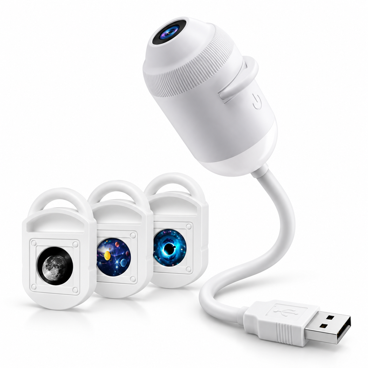 Explosive USB Starry Sky Projection Light for Car Interior, Home, Bedroom, Nightlight, Romantic Galaxy Atmosphere Light